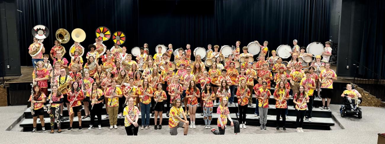 Band members who attended Spirit Band Camp from August 5th-9th.