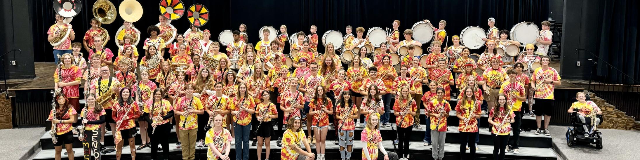 Band members who attended Spirit Band Camp from August 5th-9th.