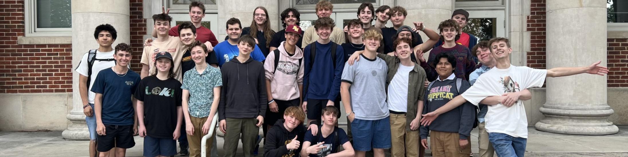 Low Beaux Tenor/Bass Choir at their recording session at CSU School of Music, Theatre and Dance.